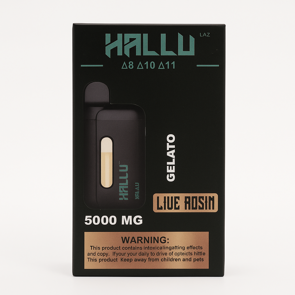 Pod THC Hallu Labz • Gelato - Live Rosin 5000MG (Δ8 + Δ10 + Δ11)